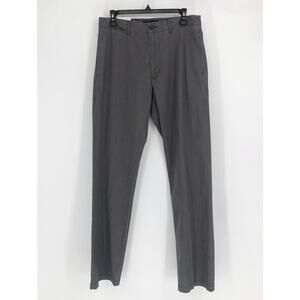 RODD & GUNN Dress Pants 32x34 Dark Grey Houndstooth Classic Straight Stretch NWT